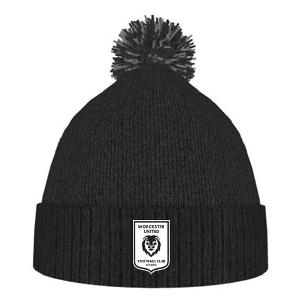 Worcester United Bobble Beanie Hat Thumbnail